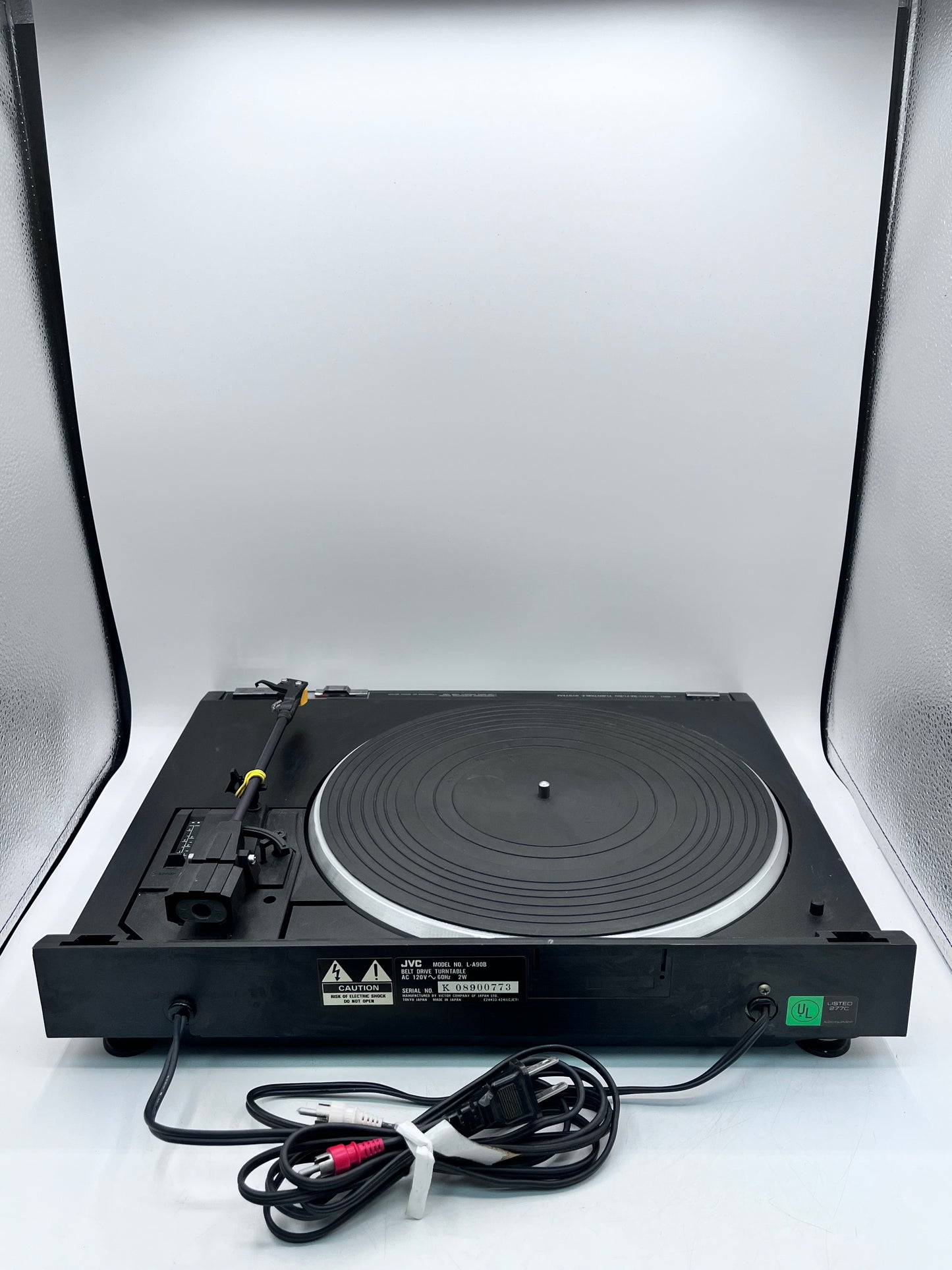 JVC L-A90B Auto-Return Turntable System - Black