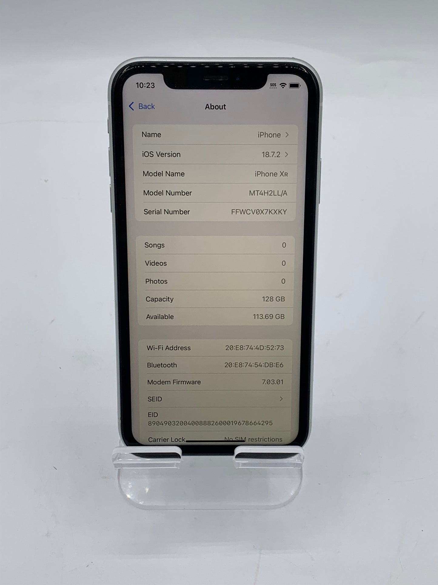 Apple iPhone XR 6.1" 128GB  A1984 MT4H2LL/A Unlocked READ