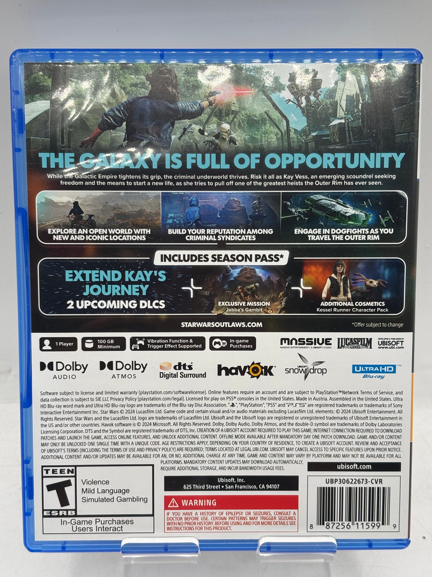 Star Wars Outlaws Gold Edition--PlayStation 5 (FREE SHIPPING)