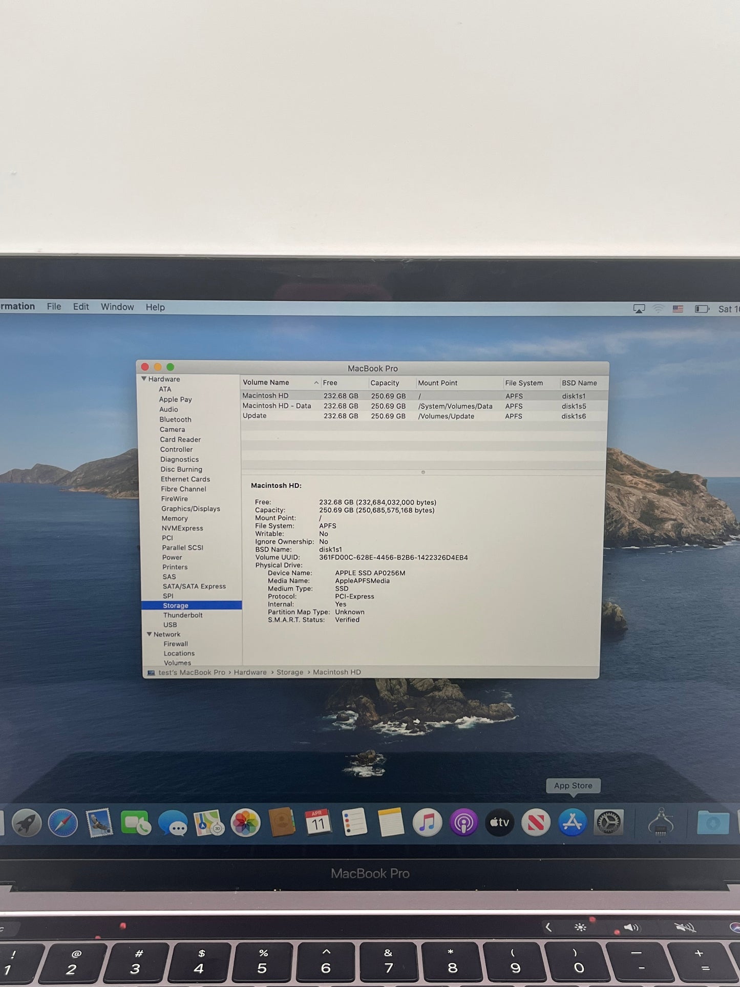 Apple MacBook Pro 13" A1989 2019 Core i5 16GB 256GB Space Gray