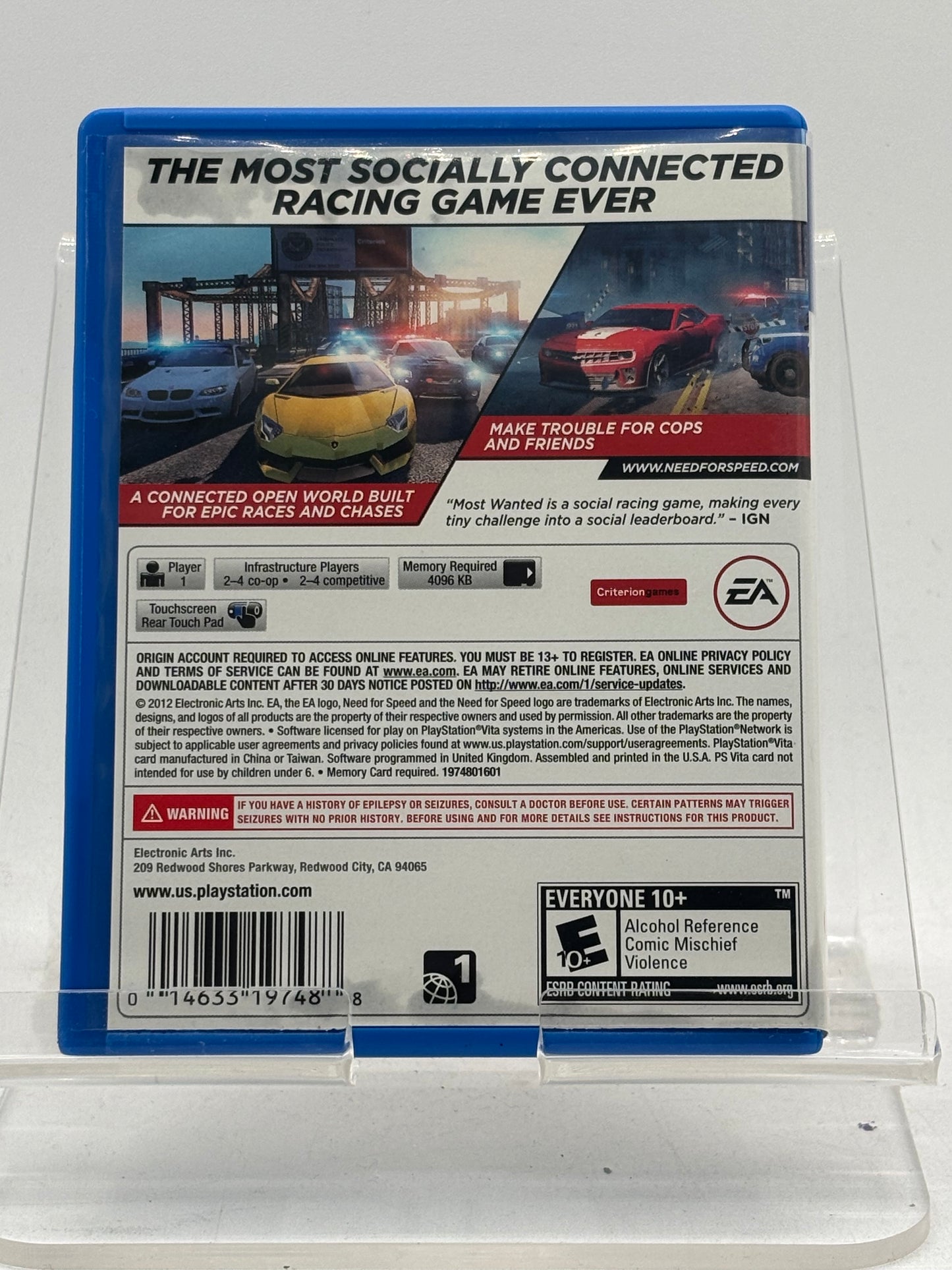 Need for Speed: Most Wanted (Sony PlayStation Vita, 2012)