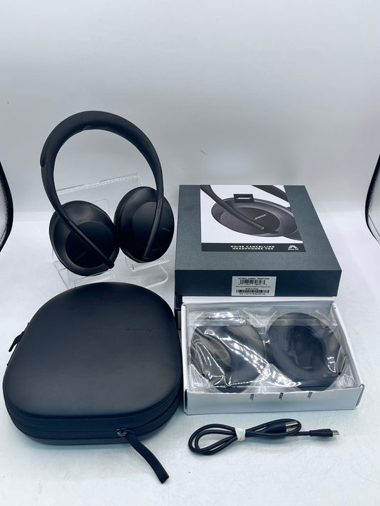 BOSE Noise Cancelling Headphones 700 with New Ear Cushions - Black