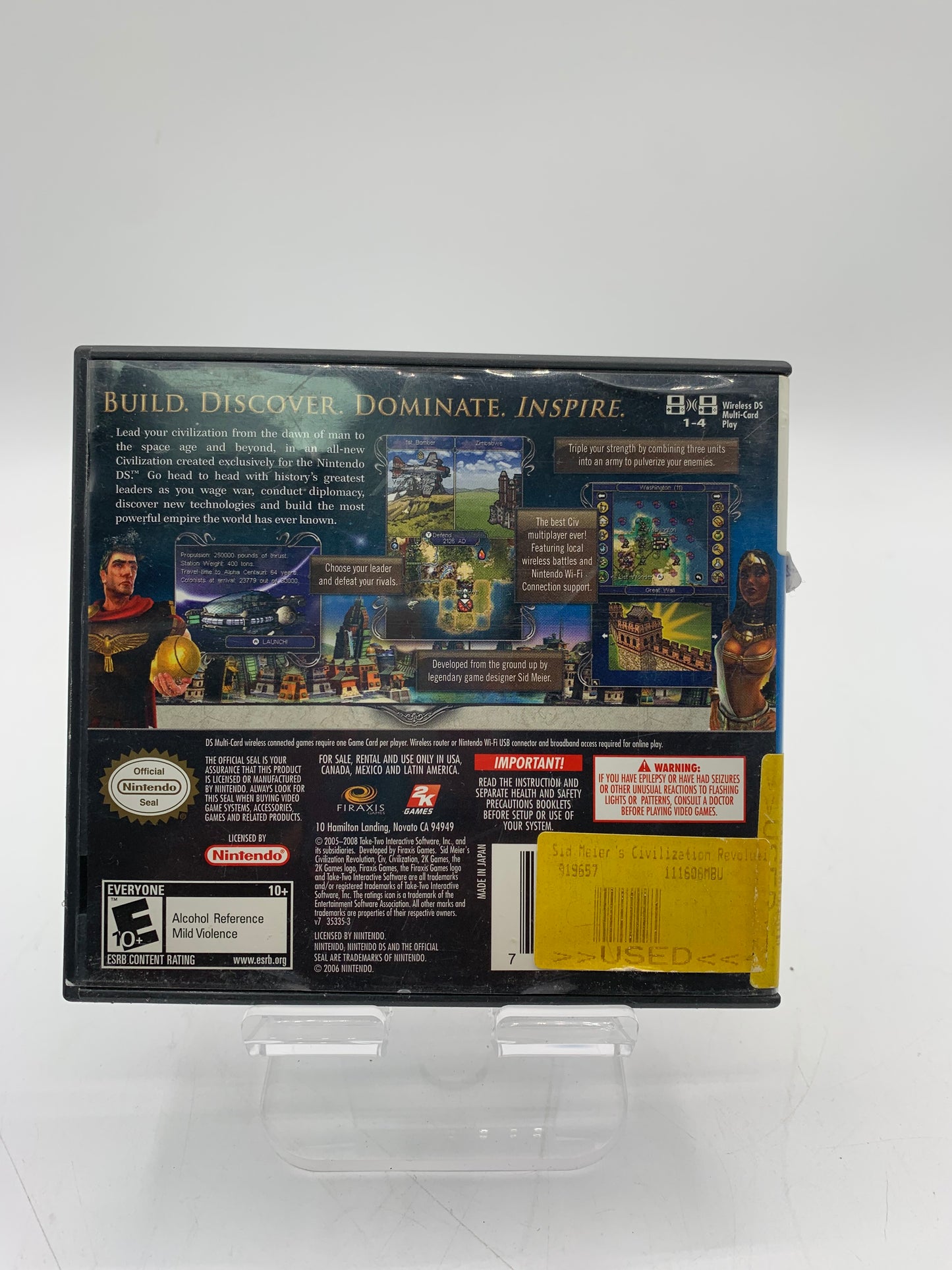 Civilization Revolution -Nintendo DS Video Game  - Used - Free Shipping