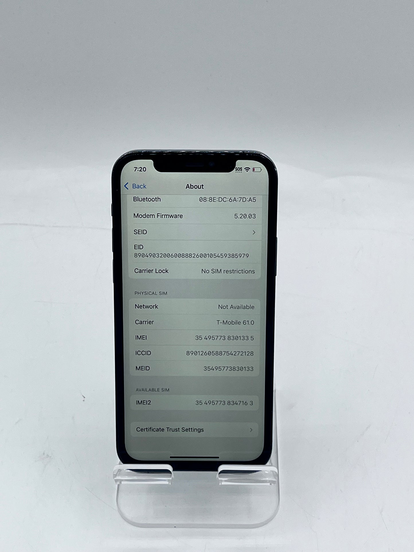 Unlocked Apple iPhone 12 Pro 6.1" 128GB NGK13LL/A A2341 Space Gray READ