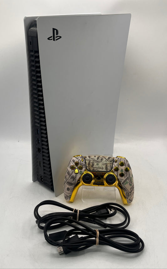 Sony PlayStation 5 Disc Edition CFI-1015A 825GB Video Game Console - White Free Shipping