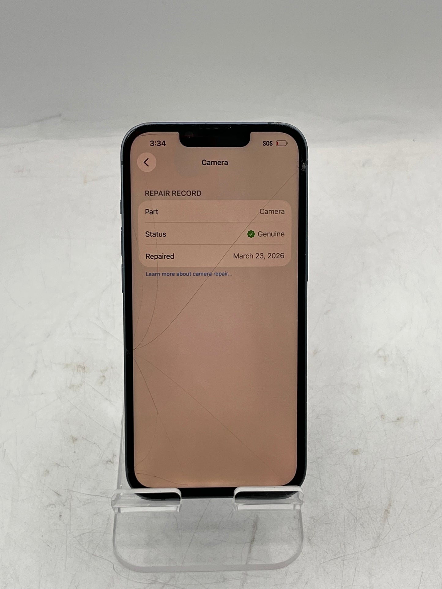 Unlocked Apple iPhone 14 MPVH3LL/A A2649 128GB Blue READ 88% BATT