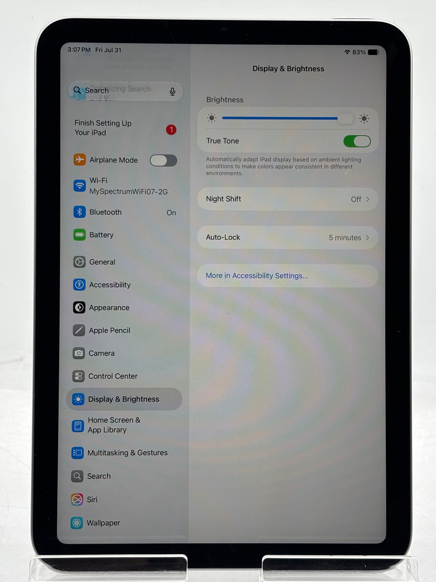 Apple iPad Mini 7th Gen A2993 128GB Wi-Fi Only Space Gray 64 Cycle Count