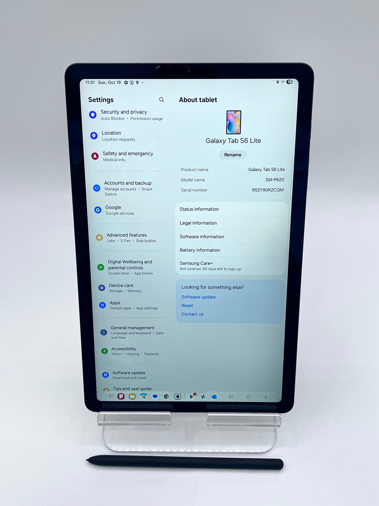 Unlocked Samsung Galaxy Tab S6 Lite SM-613 10.4" 64GB - Black
