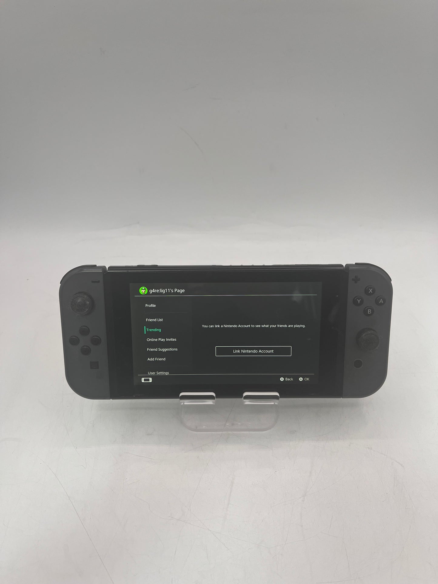 Nintendo Switch HAC-001 Handheld Console 32GB Gray Joy-Con Controllers