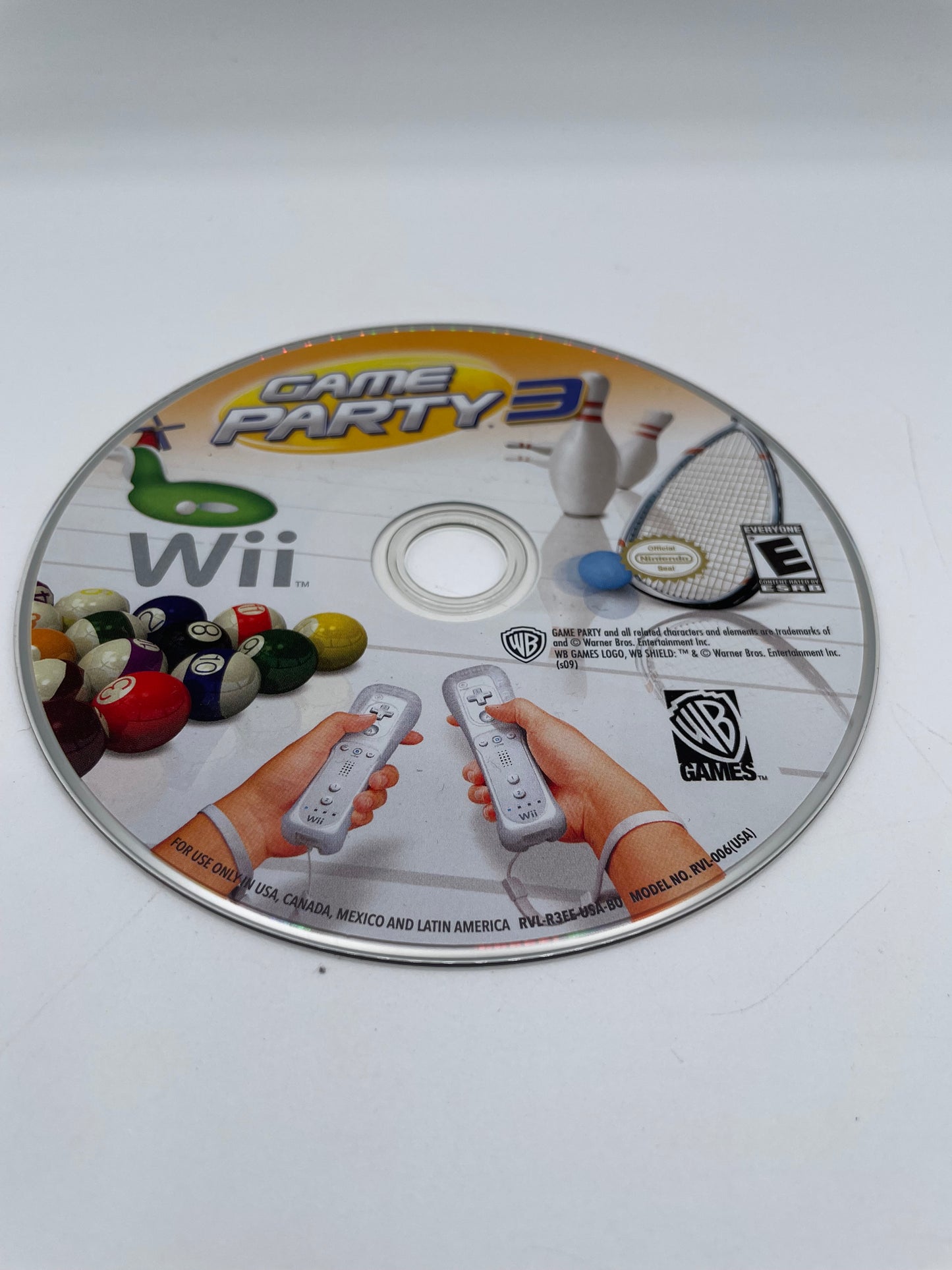 Nintendo Wii Game Party 3 Warner Bros. Sports Simulation Video Game