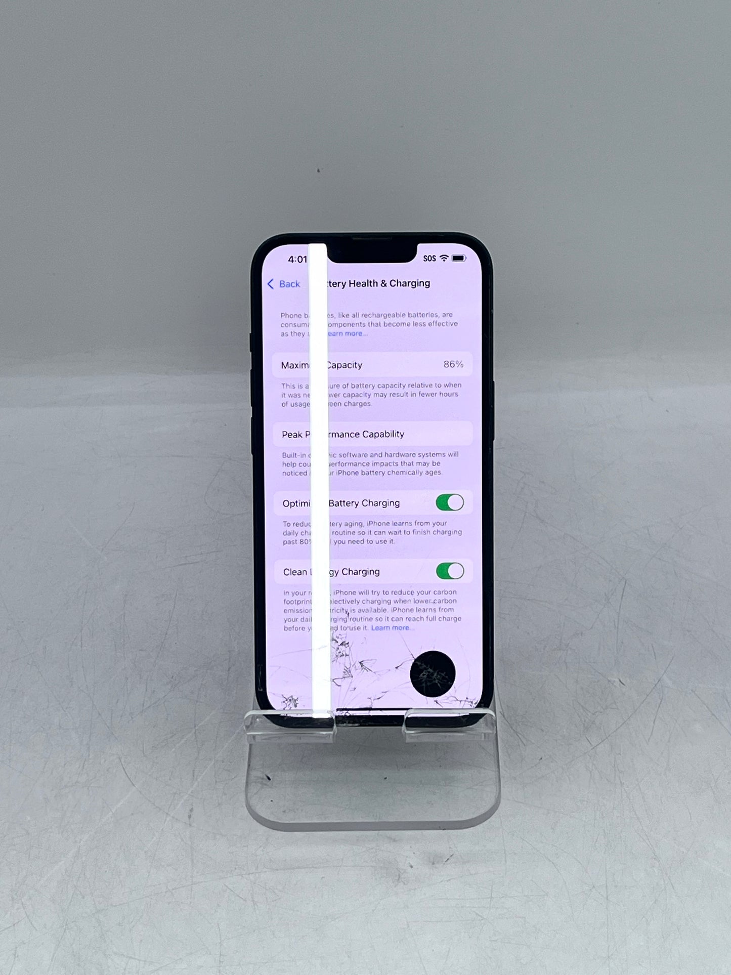 Unlocked Apple iPhone 14 - Midnight 128GB A2649 MPUA3LL/A - READ