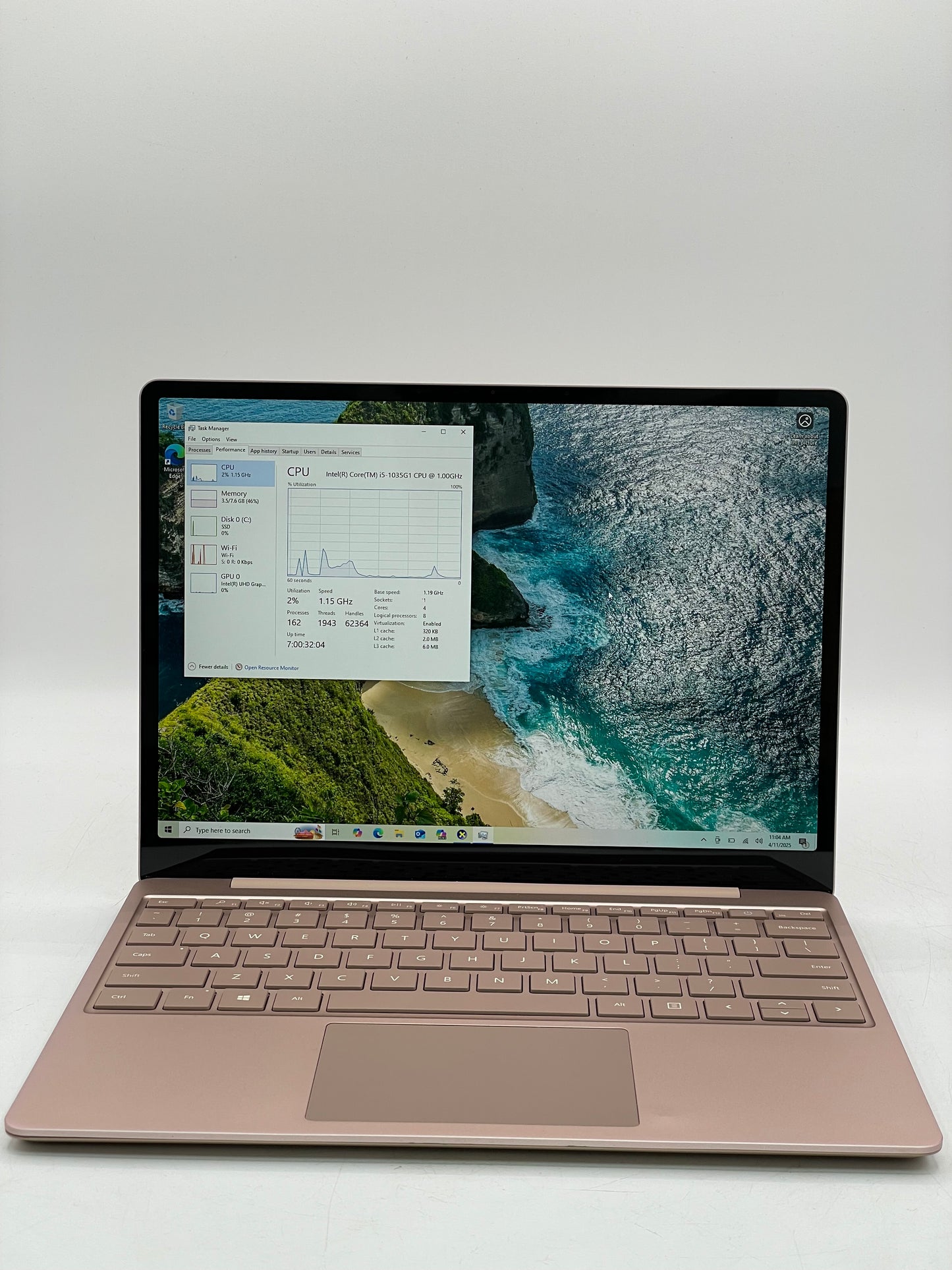 Microsoft Surface Go 1943 - 10th Gen Core i5, 8GB RAM, 128GB SSD - Rose Gold