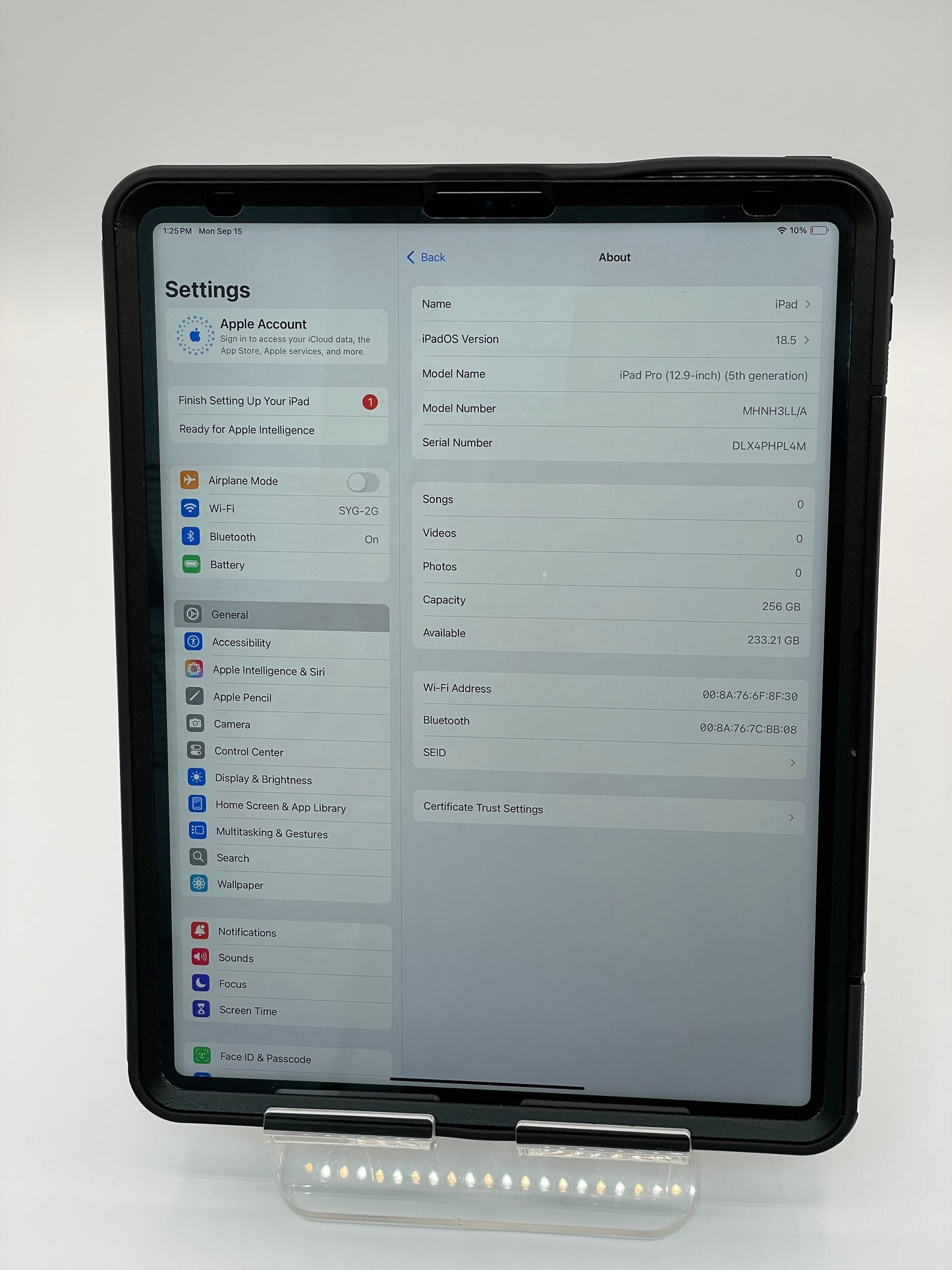 Apple iPad Pro 5th Gen 2021 A2379, 12.9-inch, 256GB  - Space Gray