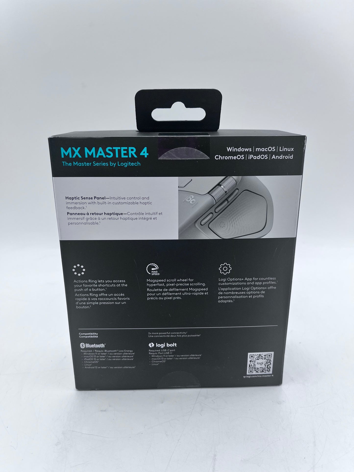 Logitech MX Master 4 Wireless Mouse - White