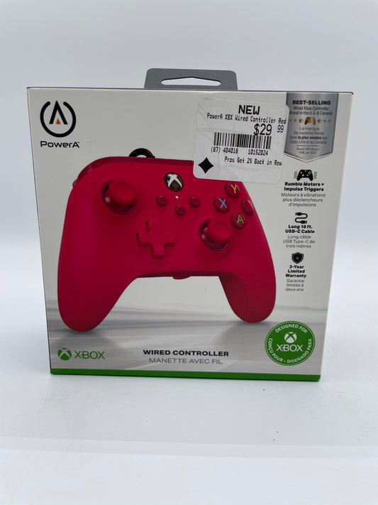 PowerA Wired Controller for Xbox One Series X/S - Red (1519366)™