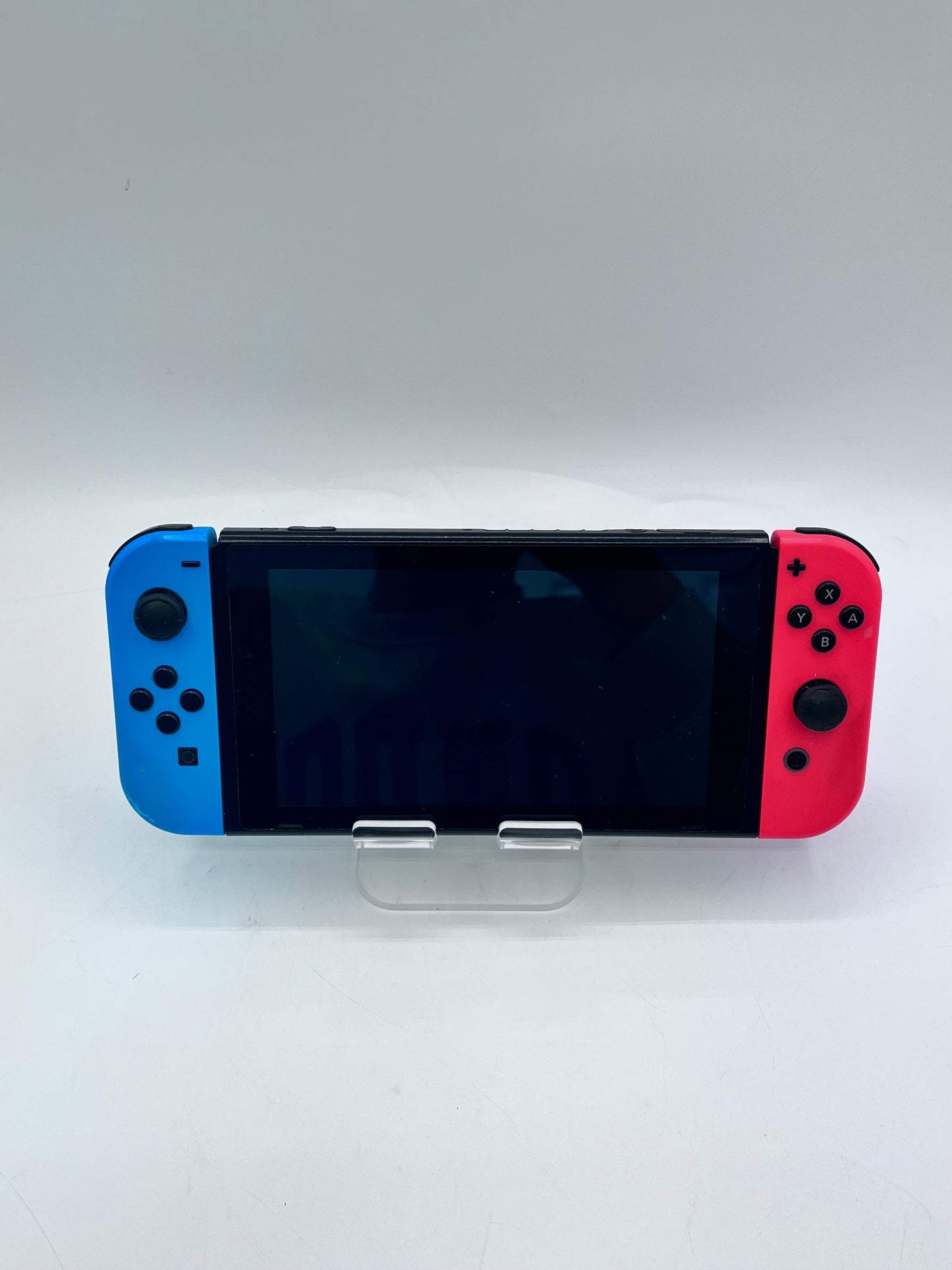 Nintendo Switch HAC-001 w/ Console Joy-Con, Dock, Charger, SD Card Tested