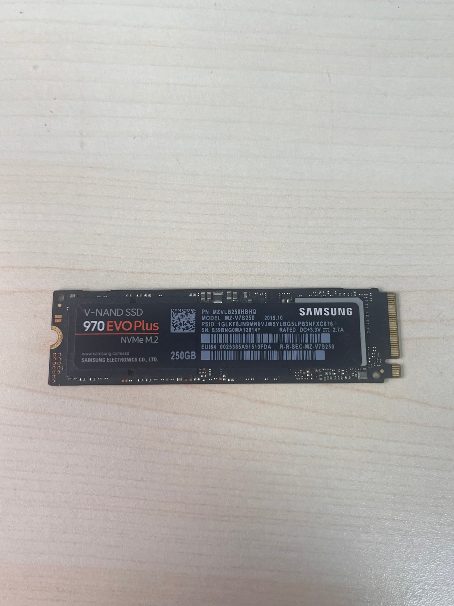 WD Samsung 970 EVO Plus 250GB NVMe M.2 Internal SSD - Black