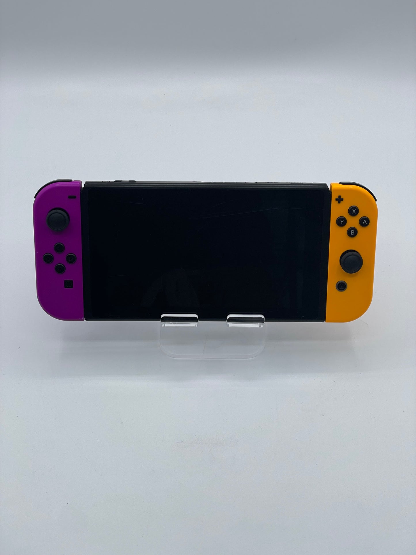 Nintendo Switch HAC-001 Handheld Video Game Console + Purple & Orange Joy-Cons