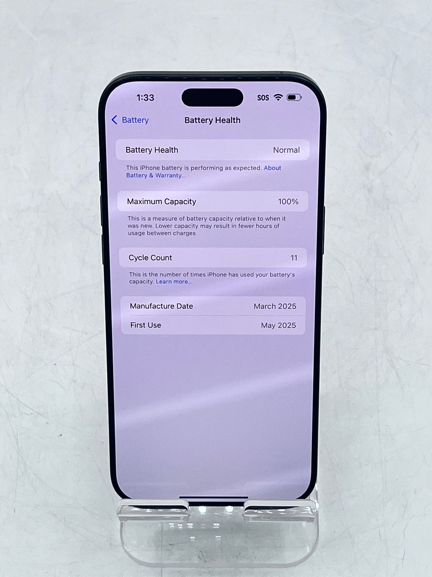 iPhone 16 Pro Max 256GB  8GB MYW33LL/A  Black Titanium - For Parts