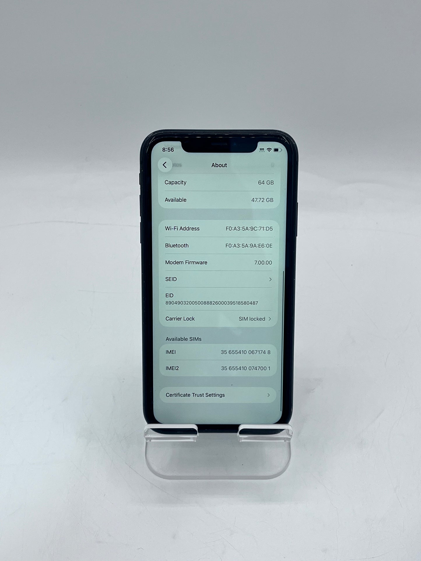 Apple iPhone 11 6.1" MWJE2LL/A A2111 64GB T-Mobile - Black