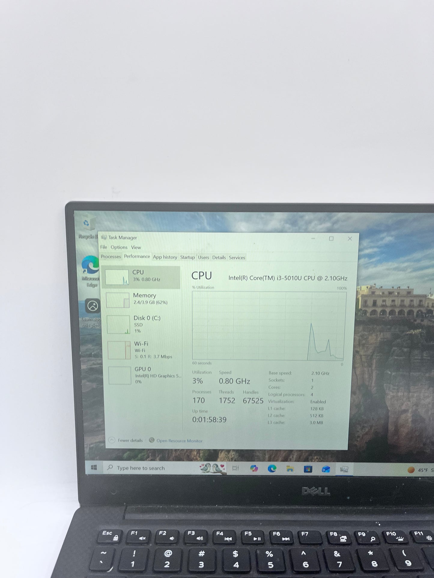 Dell XPS 13 9343 13" Core i3 5th Gen 4GB 128GB Black