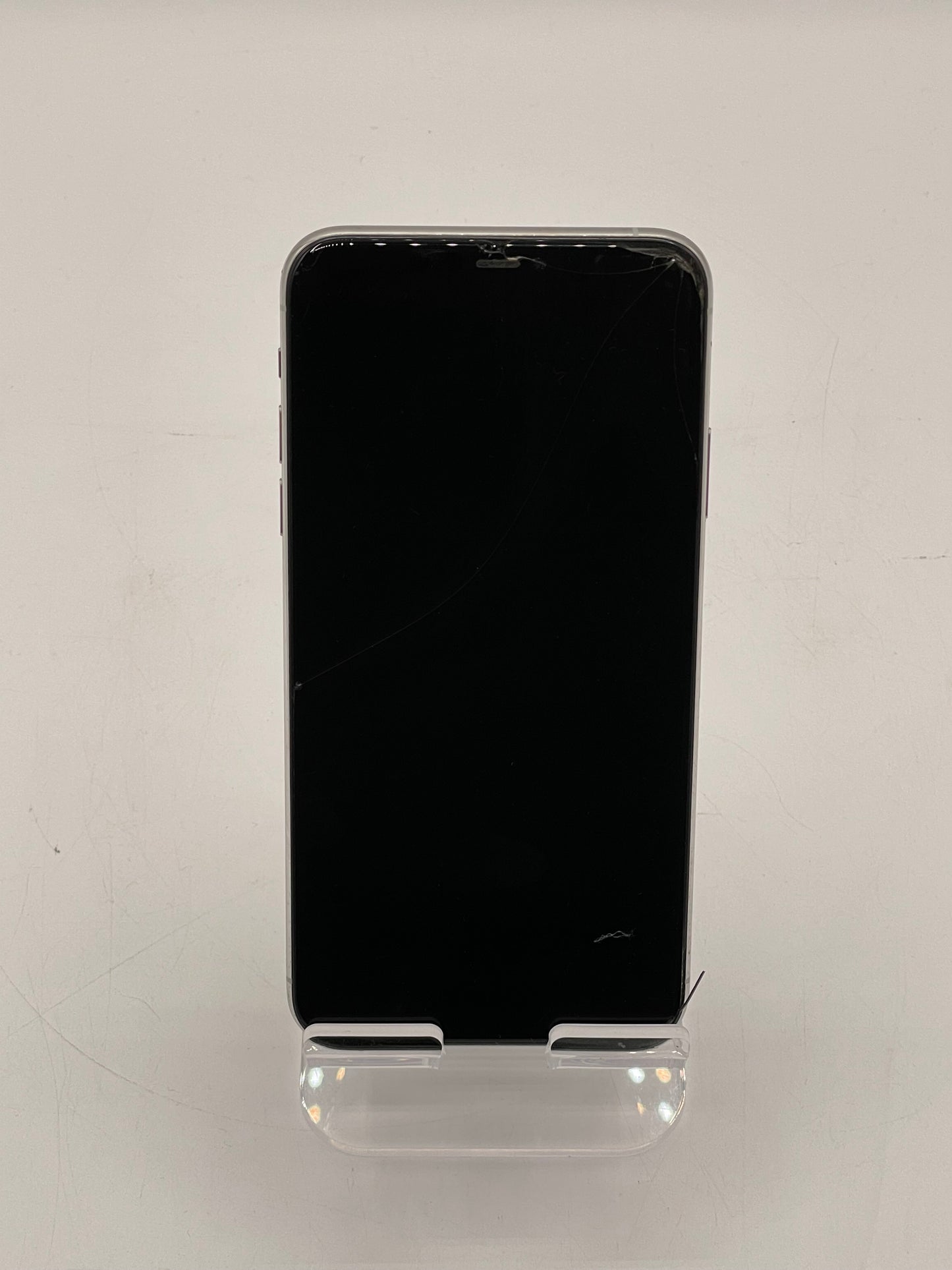 Apple iPhone 11 Pro Max - Cracked Screen & Back - 128GB - Silver - Unlocked