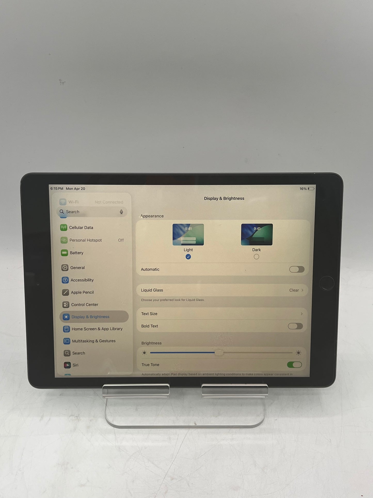 Unlocked Apple iPad (8th Gen) A2428 128GB WiFi + Cellular Black