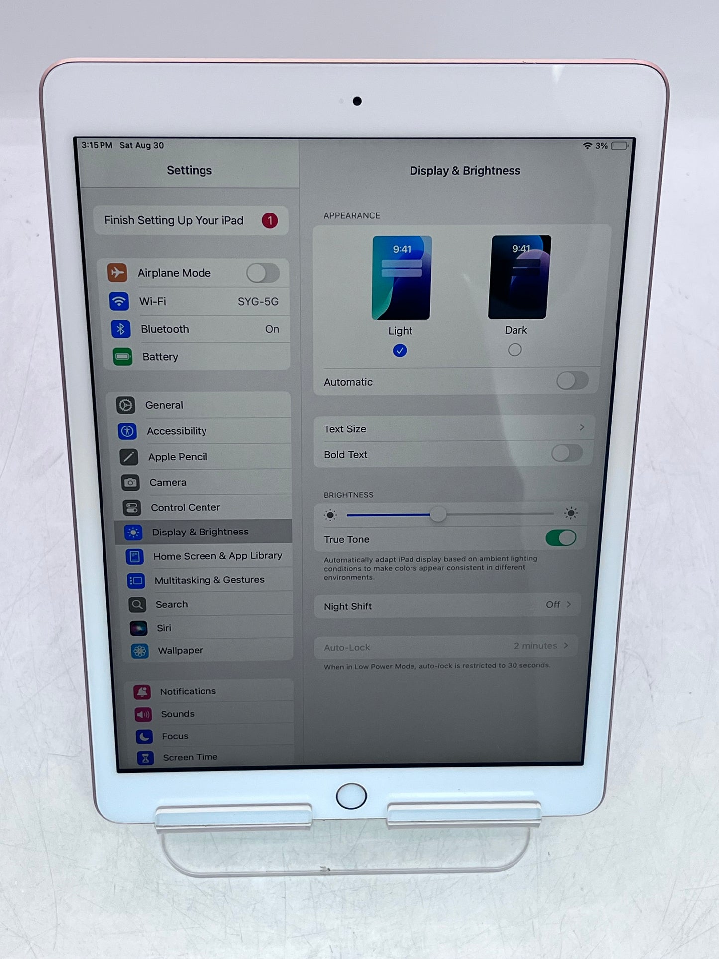Apple iPad 8th Gen A2270 MYLC2LL/A 32GB Wi-Fi Tablet - Rose Gold