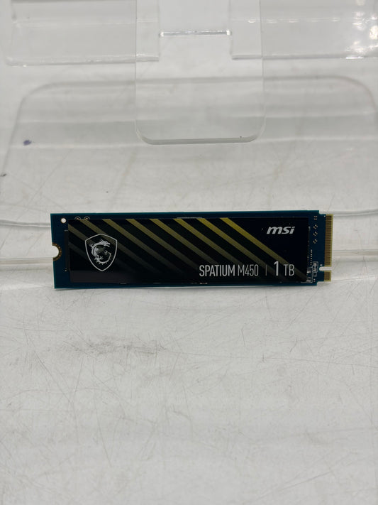 MSI SPATIUM M450 PCIE 4.0 NVME M.2 1TB V1 SSD - Tested and Working