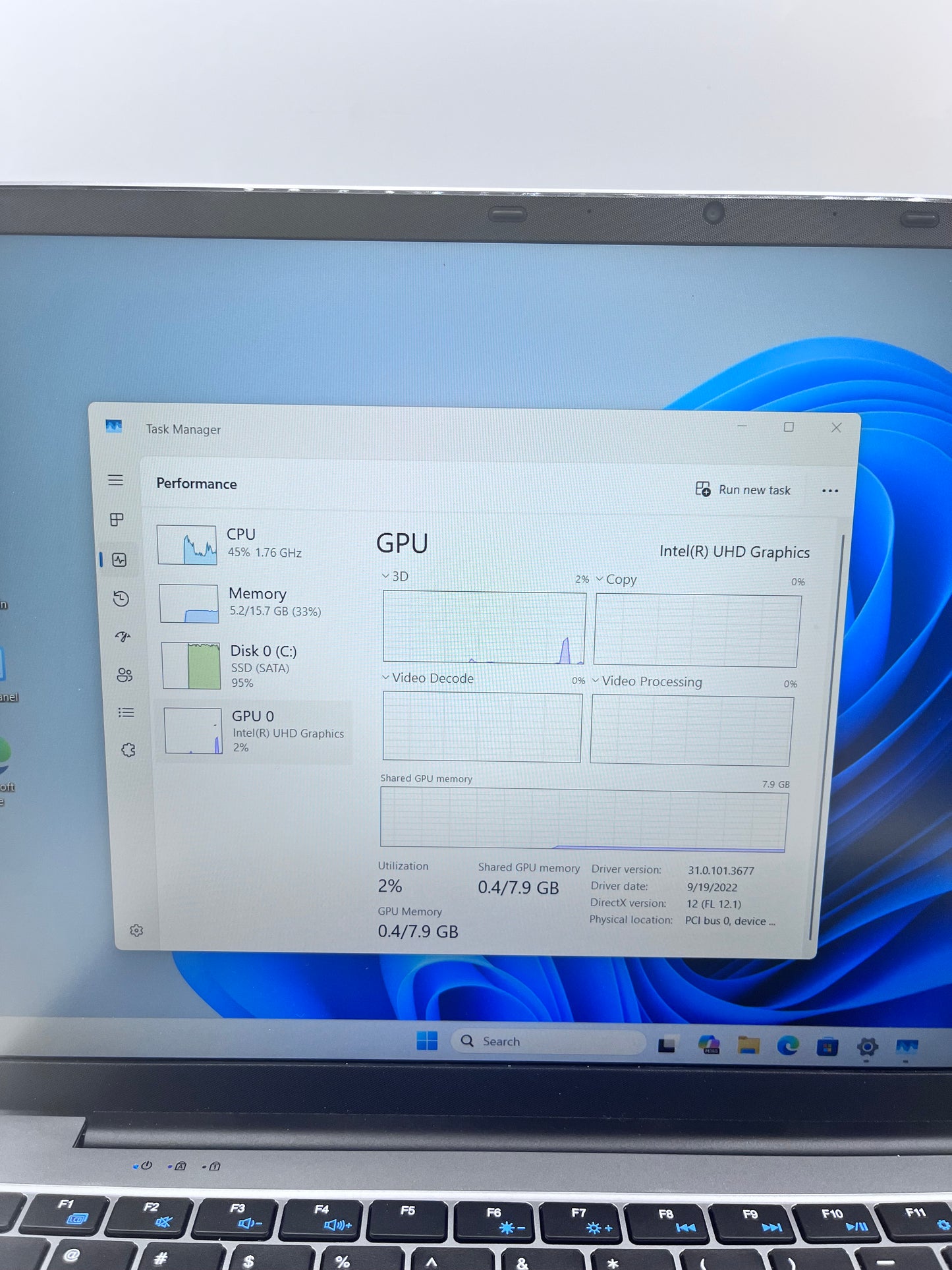 Folinham D-1520 15.6 Laptop 1TB 16GB Intel Celeron N100 Windows 11 Pro Gray