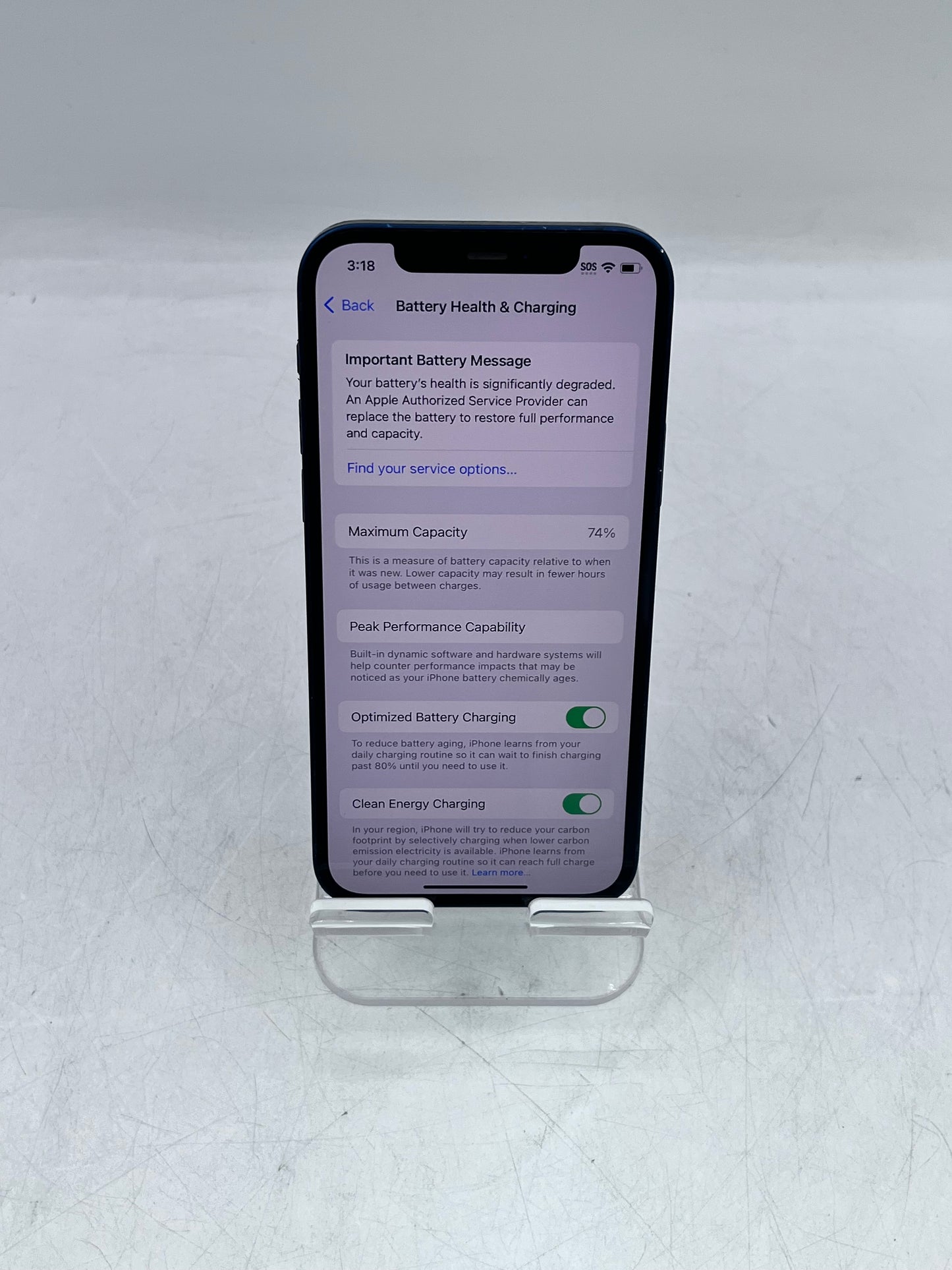 Unlocked Apple iPhone 12 64GB A2172 MGF83LL/A Blue