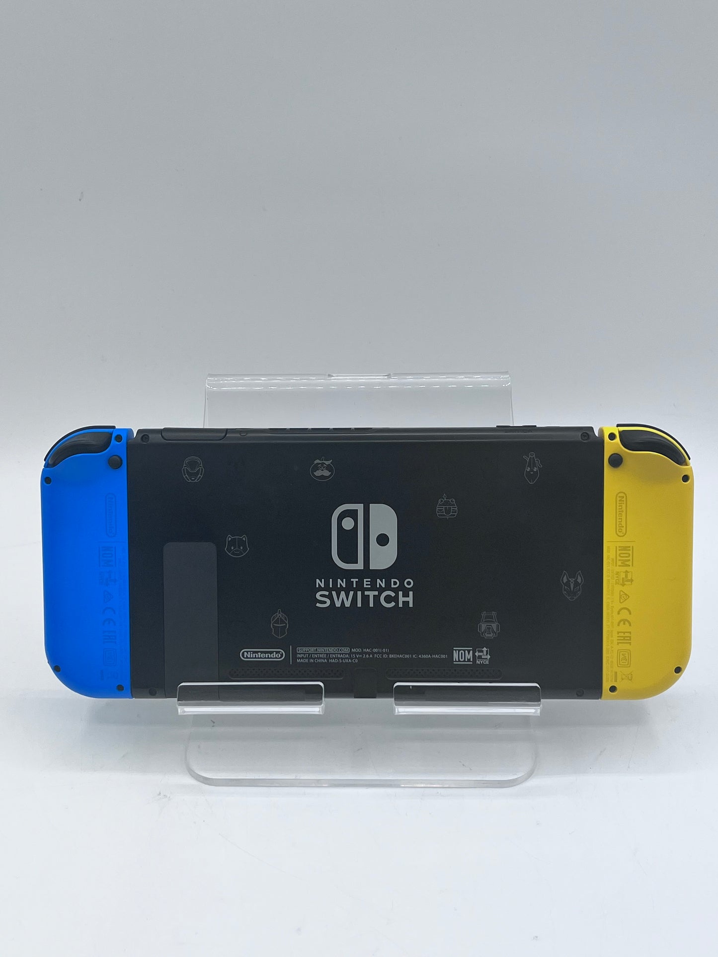Nintendo Switch HAC-001(-01) Fortnite Wildcat Console Bundle - Yellow/Blue with Dock