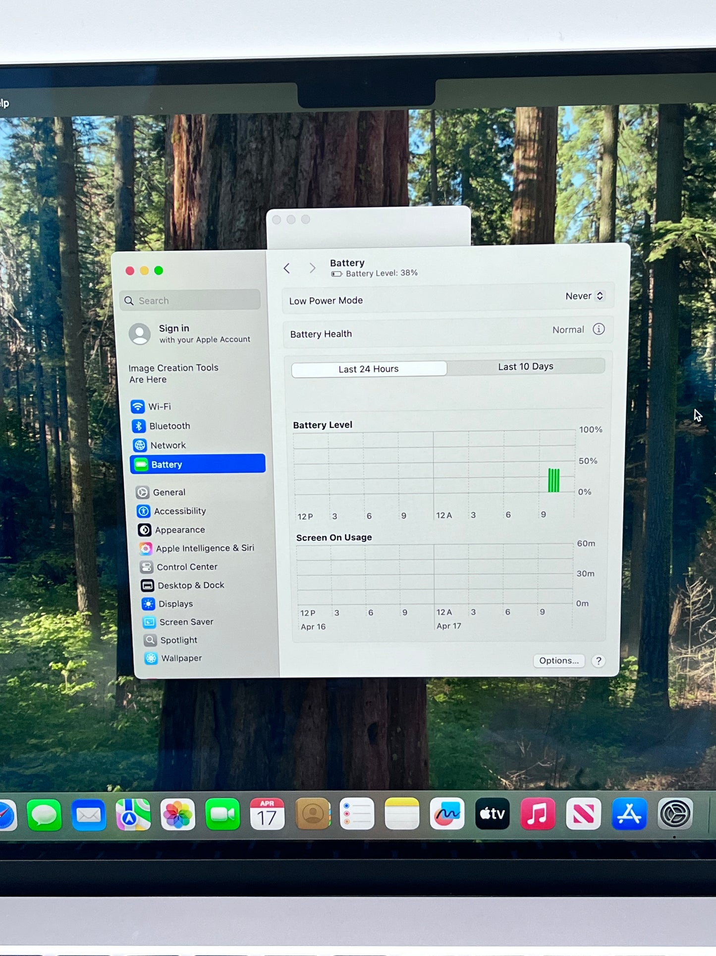 2023 Apple MacBook Air 15" (256GB SSD, M2, 8GB) Laptop - MQKP3LL/A Battery Cycle Count 55