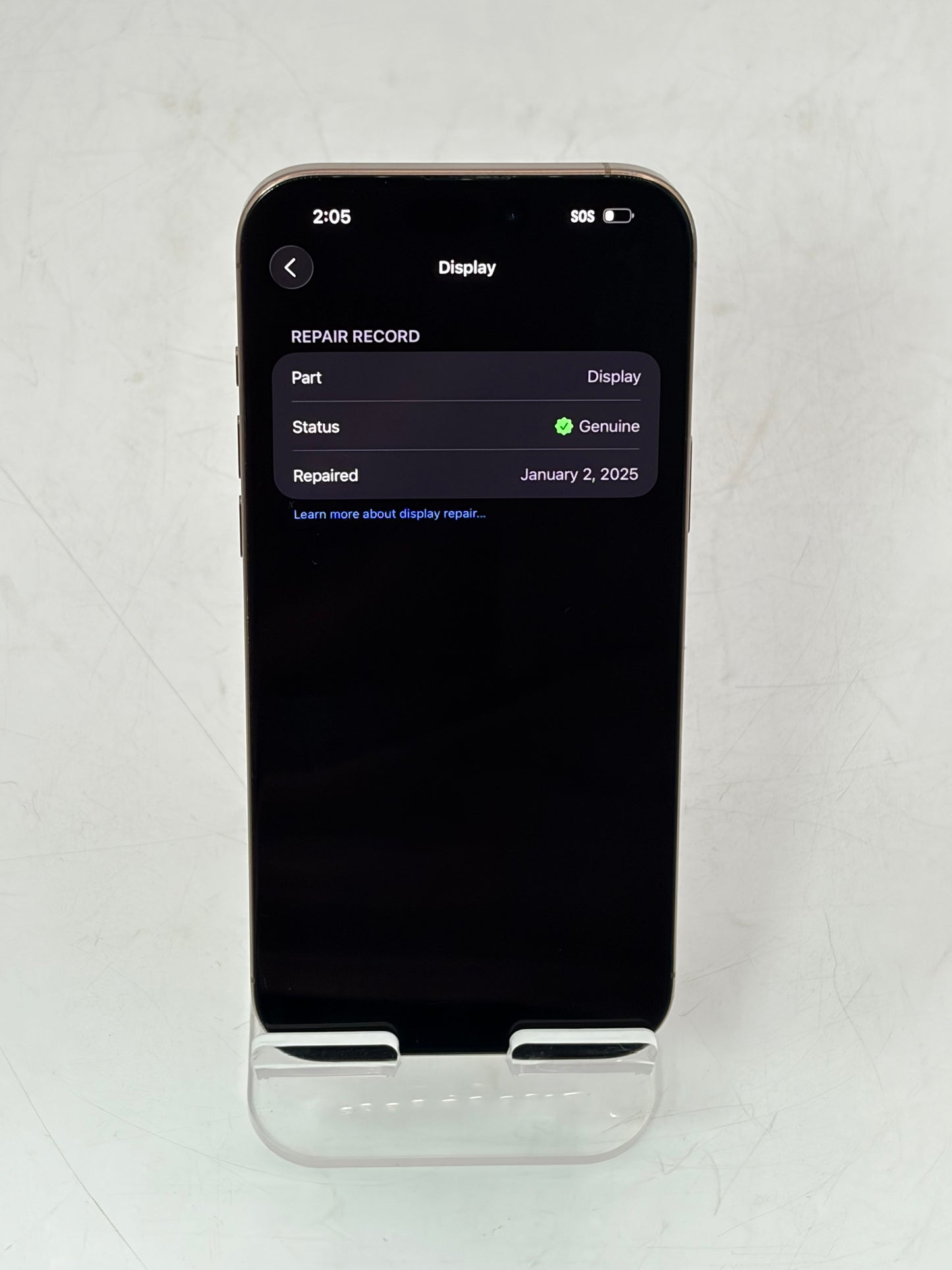 Unlocked Apple iPhone 16 Pro Max 256GB Desert Titanium A3084 MYW53LL/A 96% BH