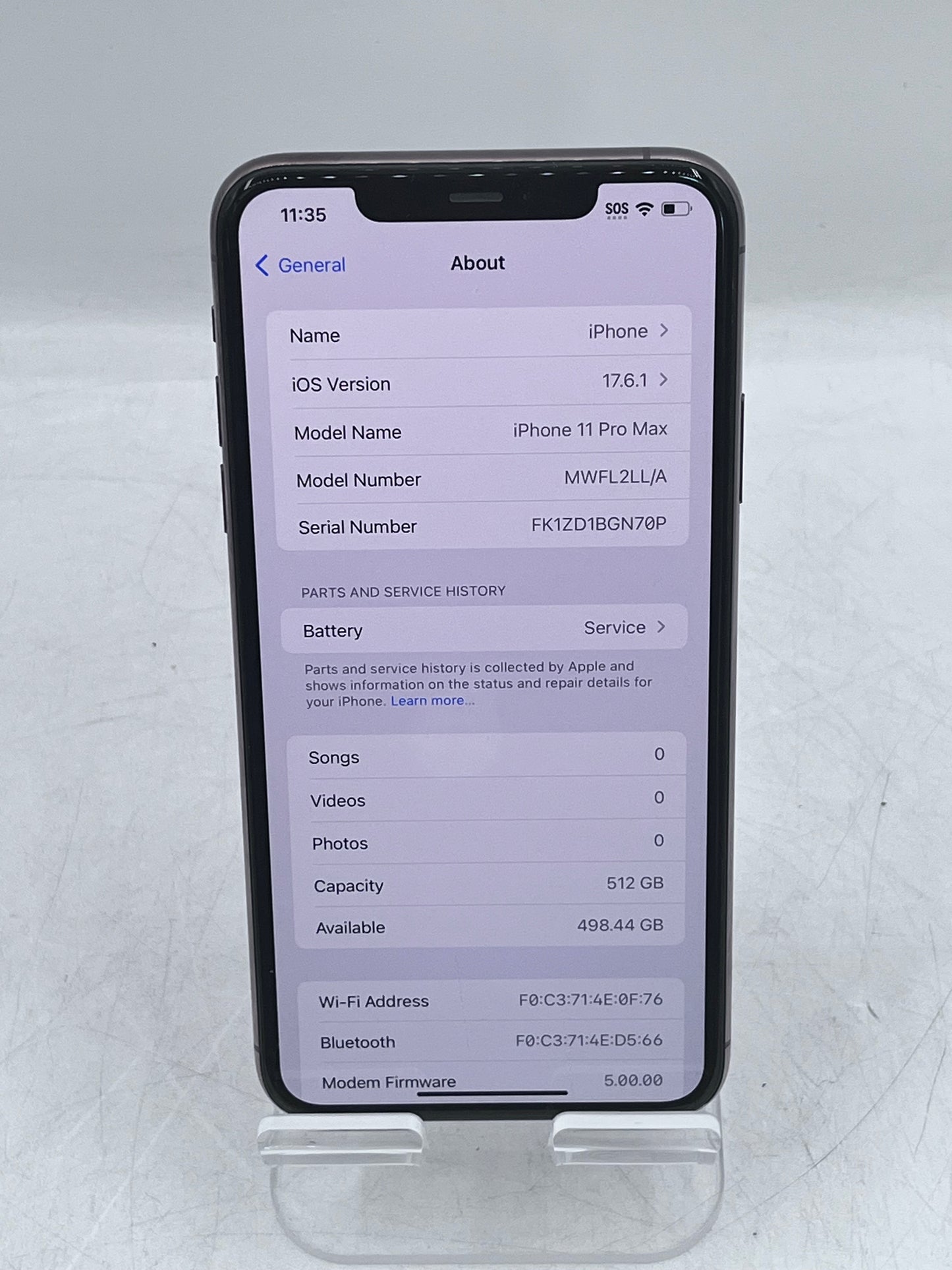 Unlocked Apple iPhone 11 Pro Max MWFL2LL/A A2161 512GB - Gold