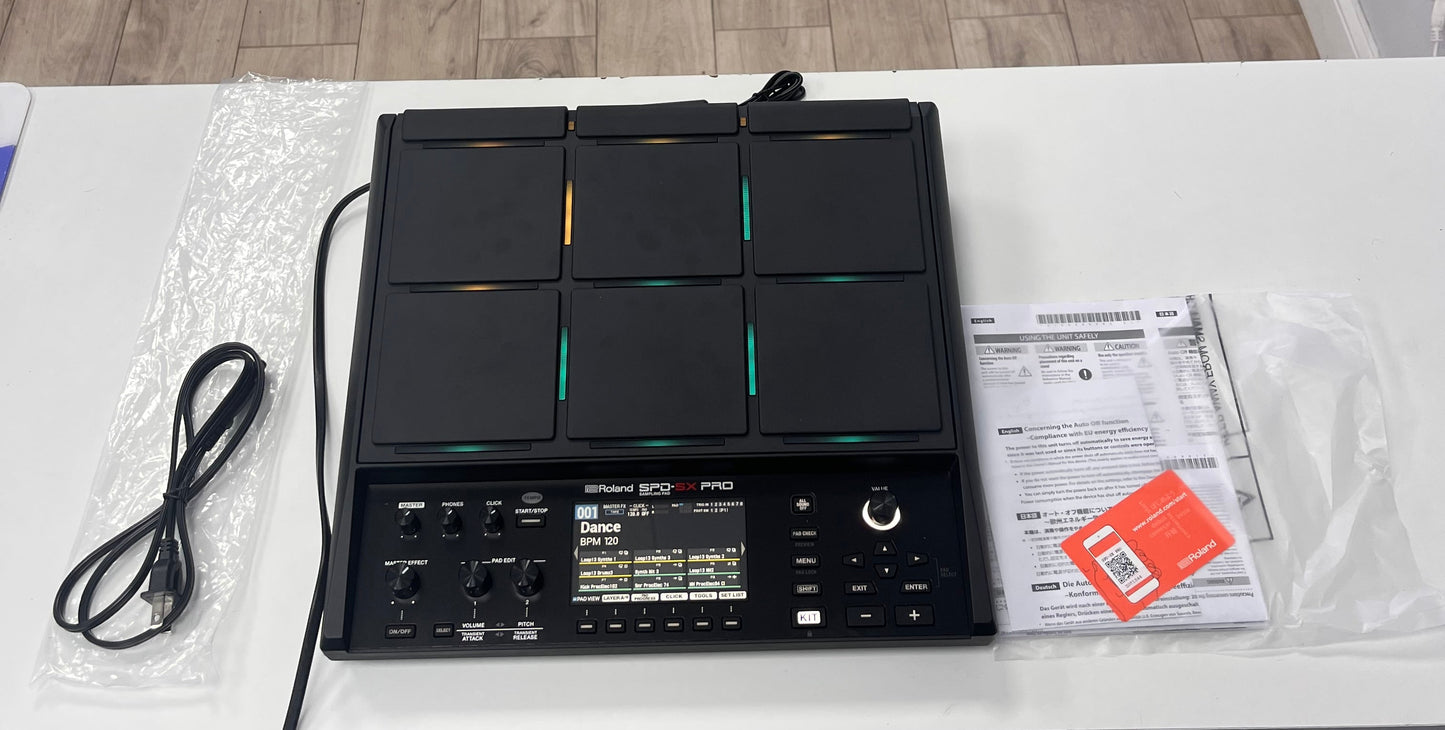 Roland SPD-SX Pro Sampling Pad - Black- New-OpenBox Free Shipping