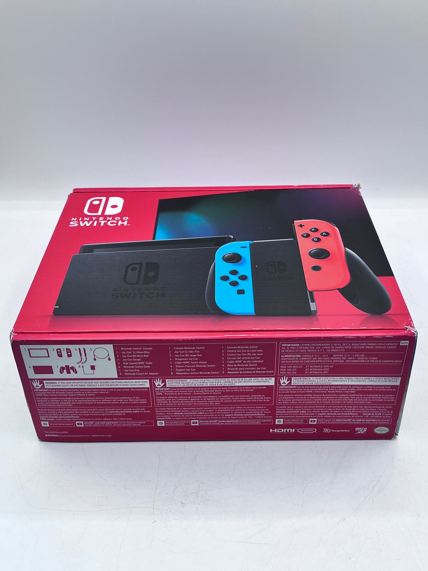 Nintendo Switch HAC-001 System with Neon Blue Red