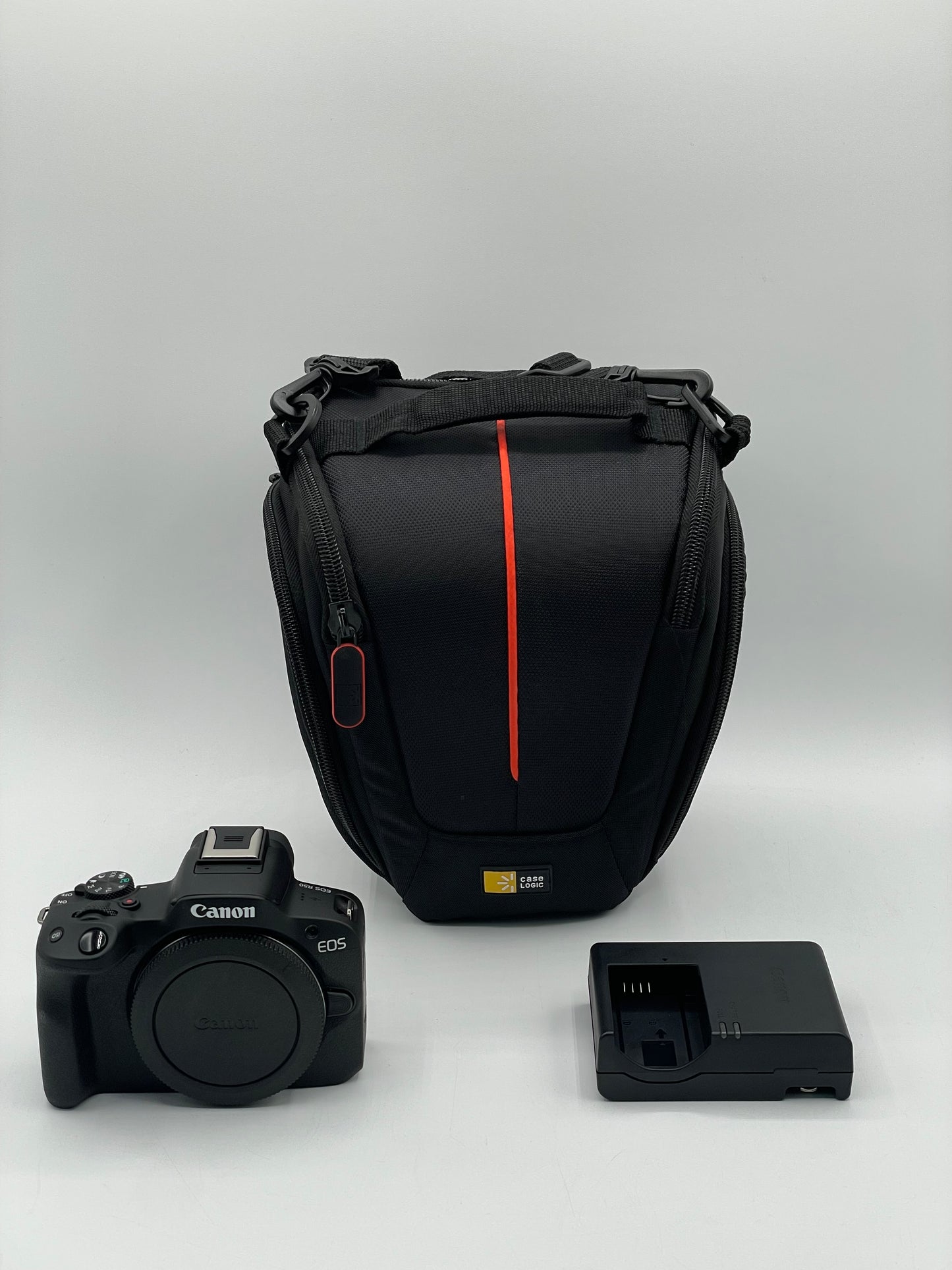 Canon EOS R50 24.2MP Black Mirrorless Camera with Bag and Charger