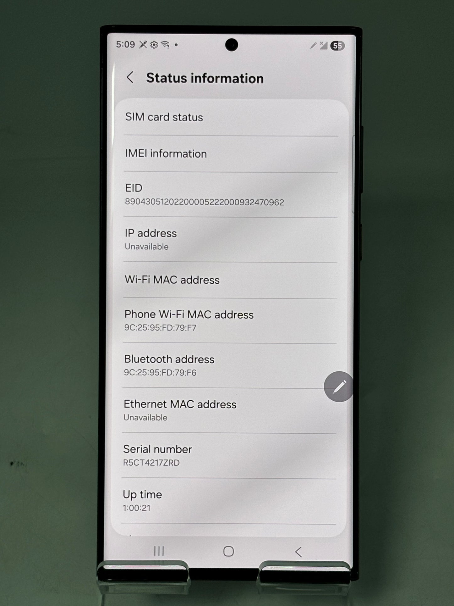 VERIZON ONLY Black Samsung Galaxy S22 Ultra SM-S908U 12GB 256GB