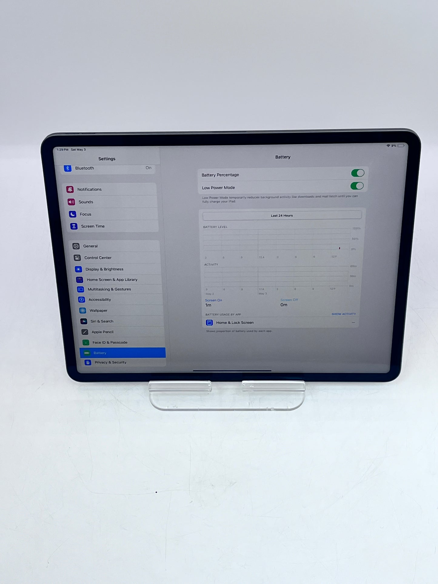 iPad Pro 12.9 5th Gen Space Gray 128 GB-Wi-Fi only, Good Condition