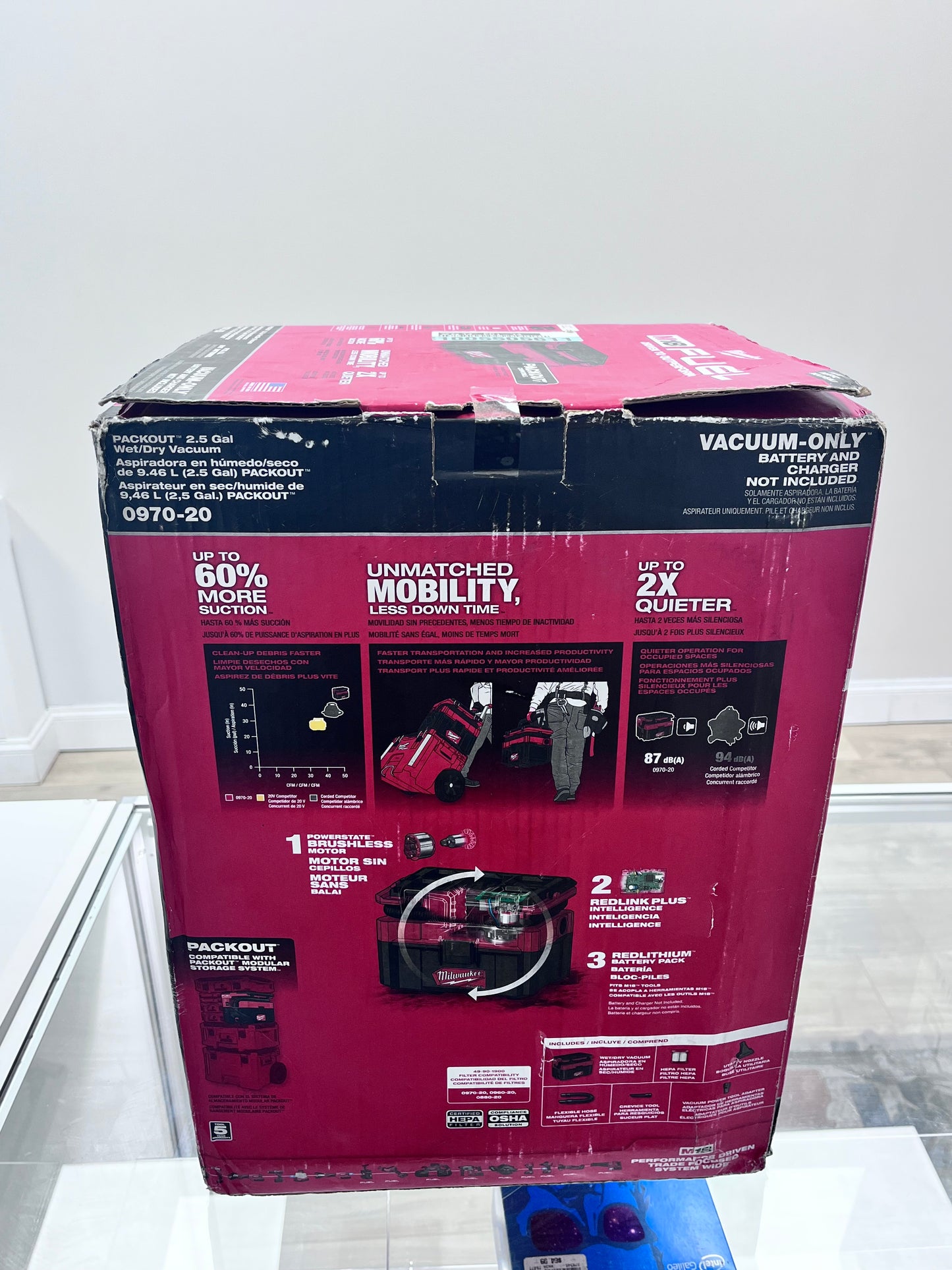 Milwaukee M18 Fuel 2.5 Gallon Wet/Dry Vacuum 0970-20- New