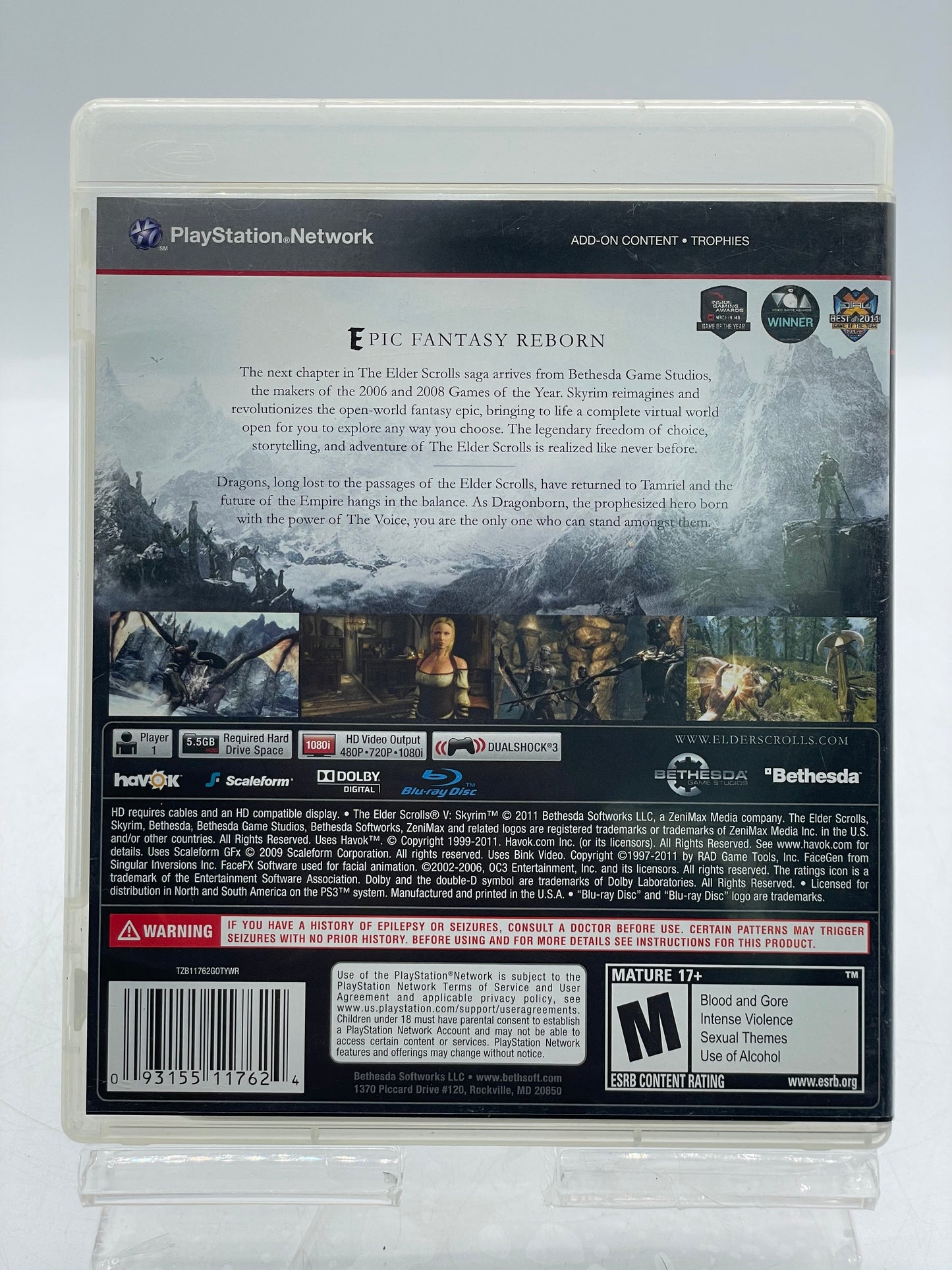 The Elder Scrolls V: Skyrim - Sony PlayStation 3 PS3 Video Game