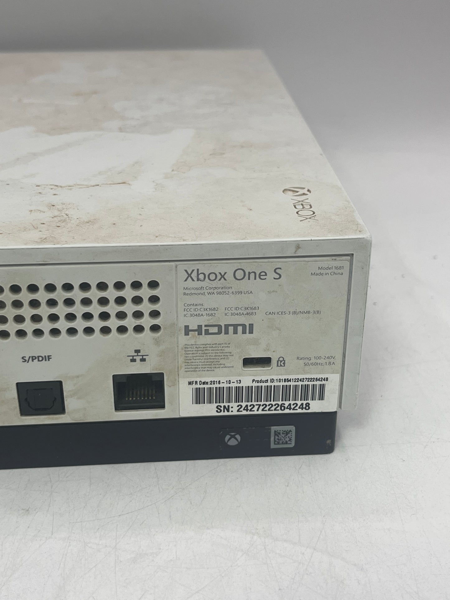 Microsoft Xbox One S (1681) 2016 1TB White Video Game System