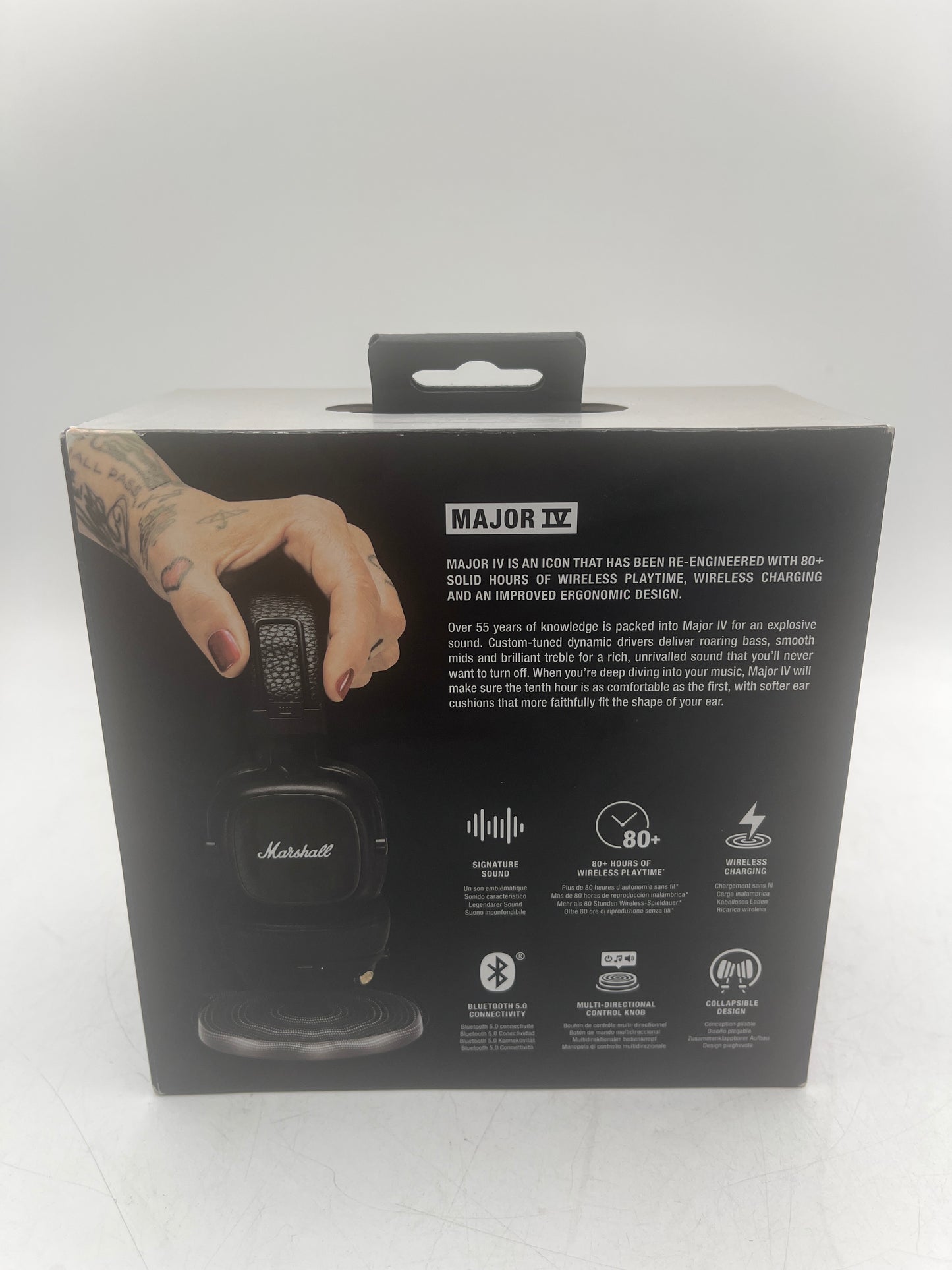 Marshall Major IV Bluetooth Headphones - Black