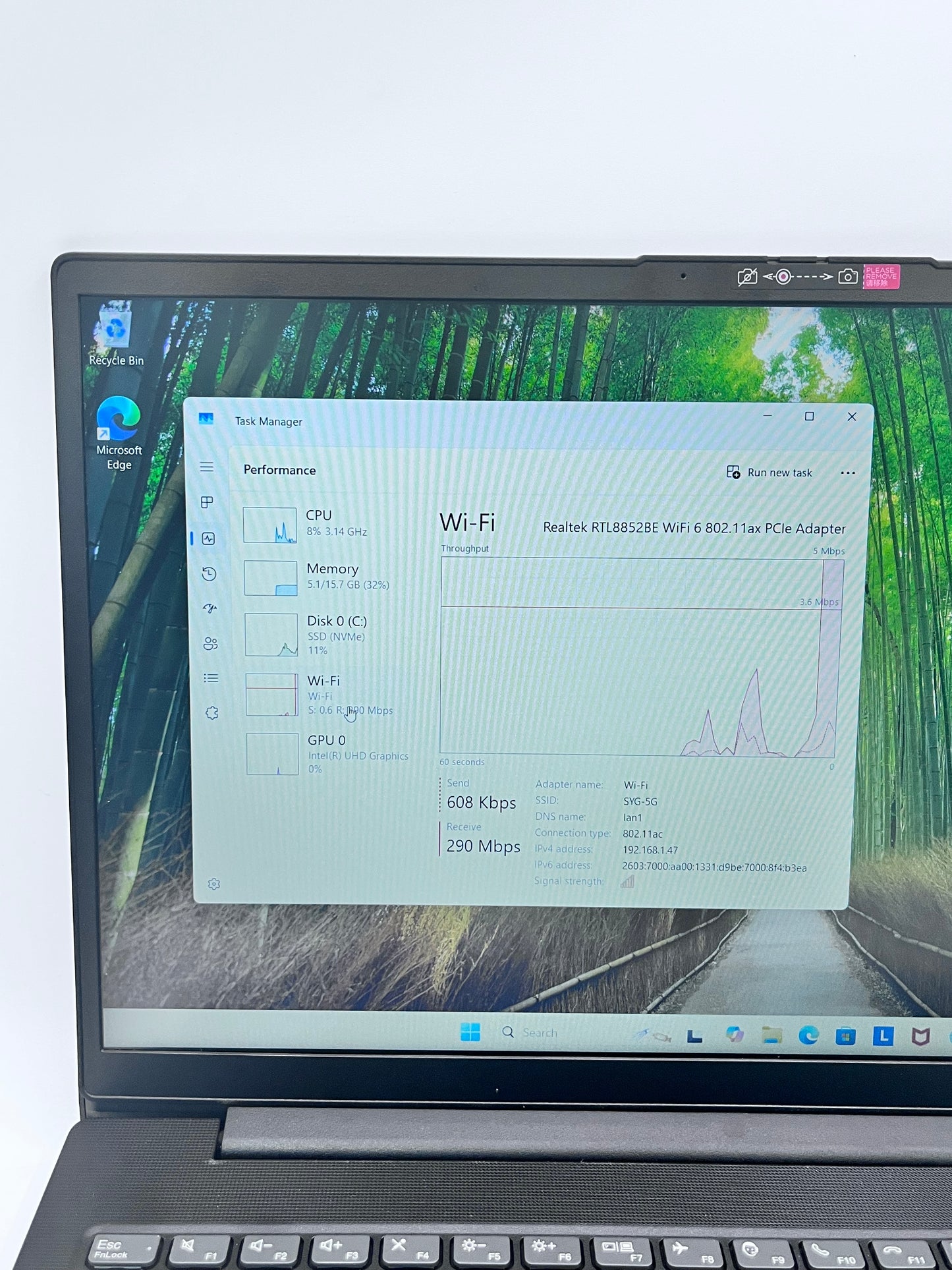 2025 Lenovo V15 G4 15.6" i7-13620H 16GB 512GB - Black