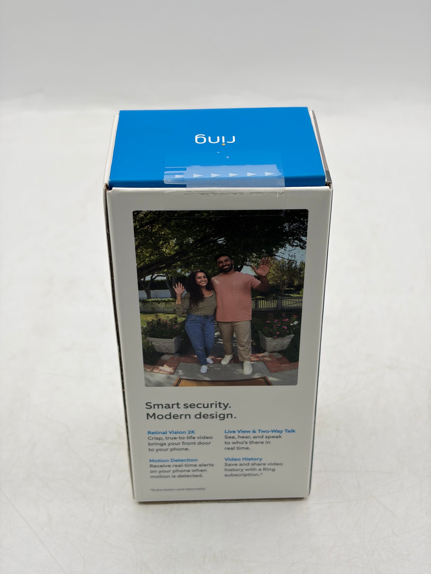 Ring - Battery Doorbell (2nd Gen) Retinal 2K with wide-angle video - Matte Mocha