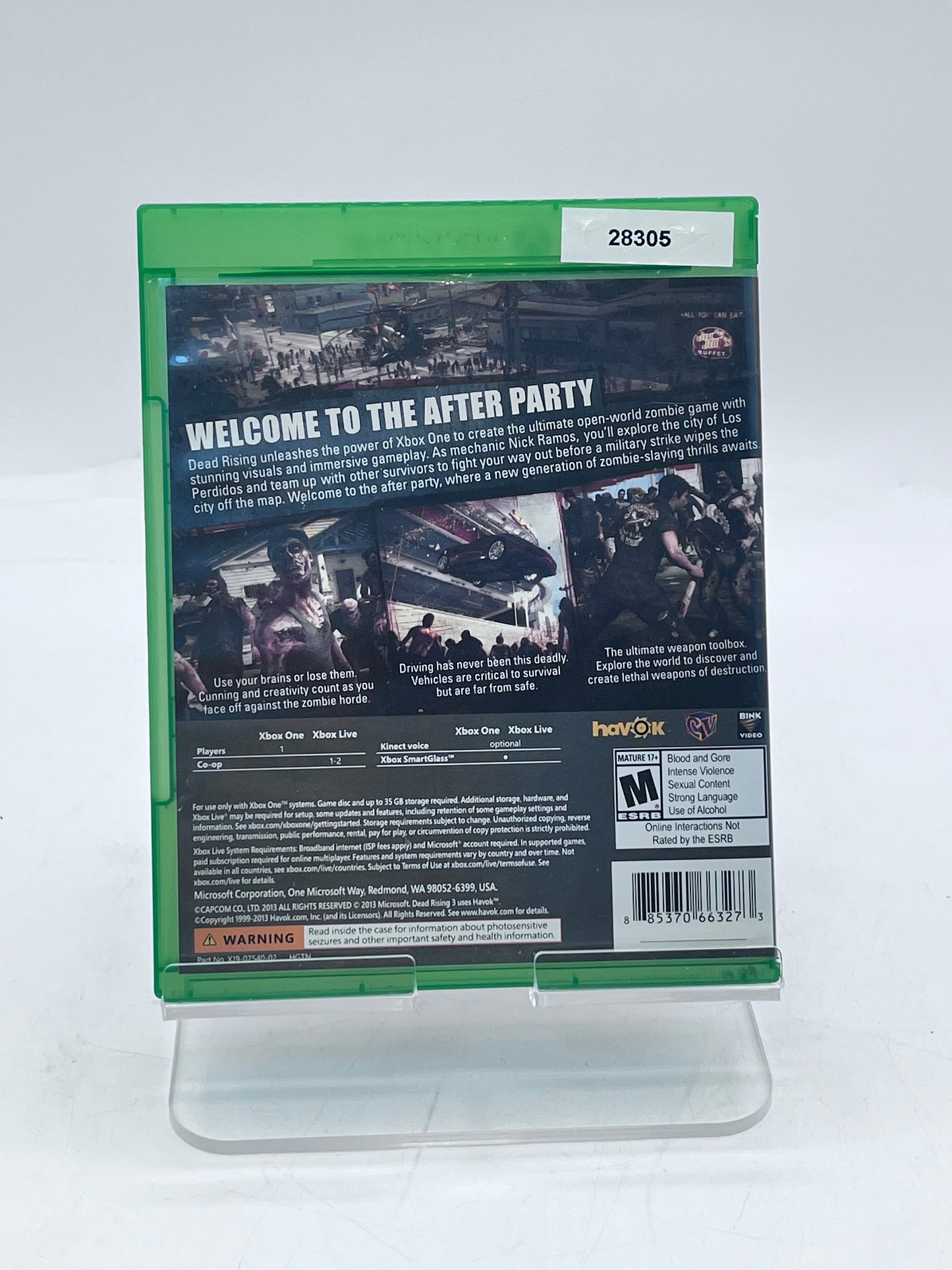 Xbox One Dead Rising 3 - FREE SHIPPPING