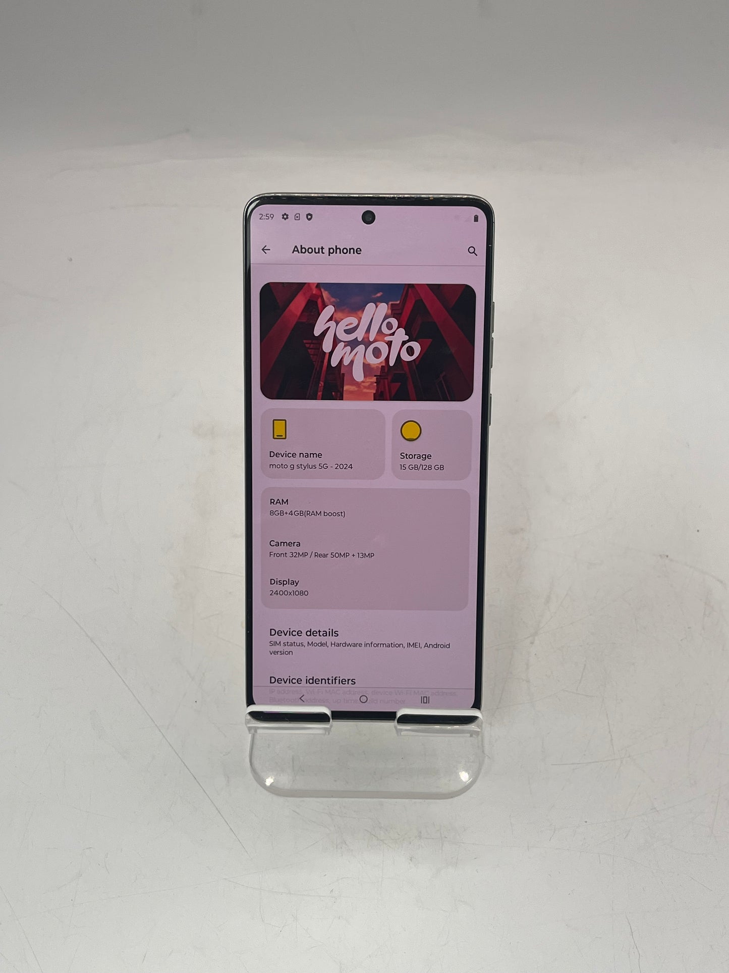 Unlocked Motorola Moto G Stylus 5G (2024) XT2419-1 128GB Caramel Latte