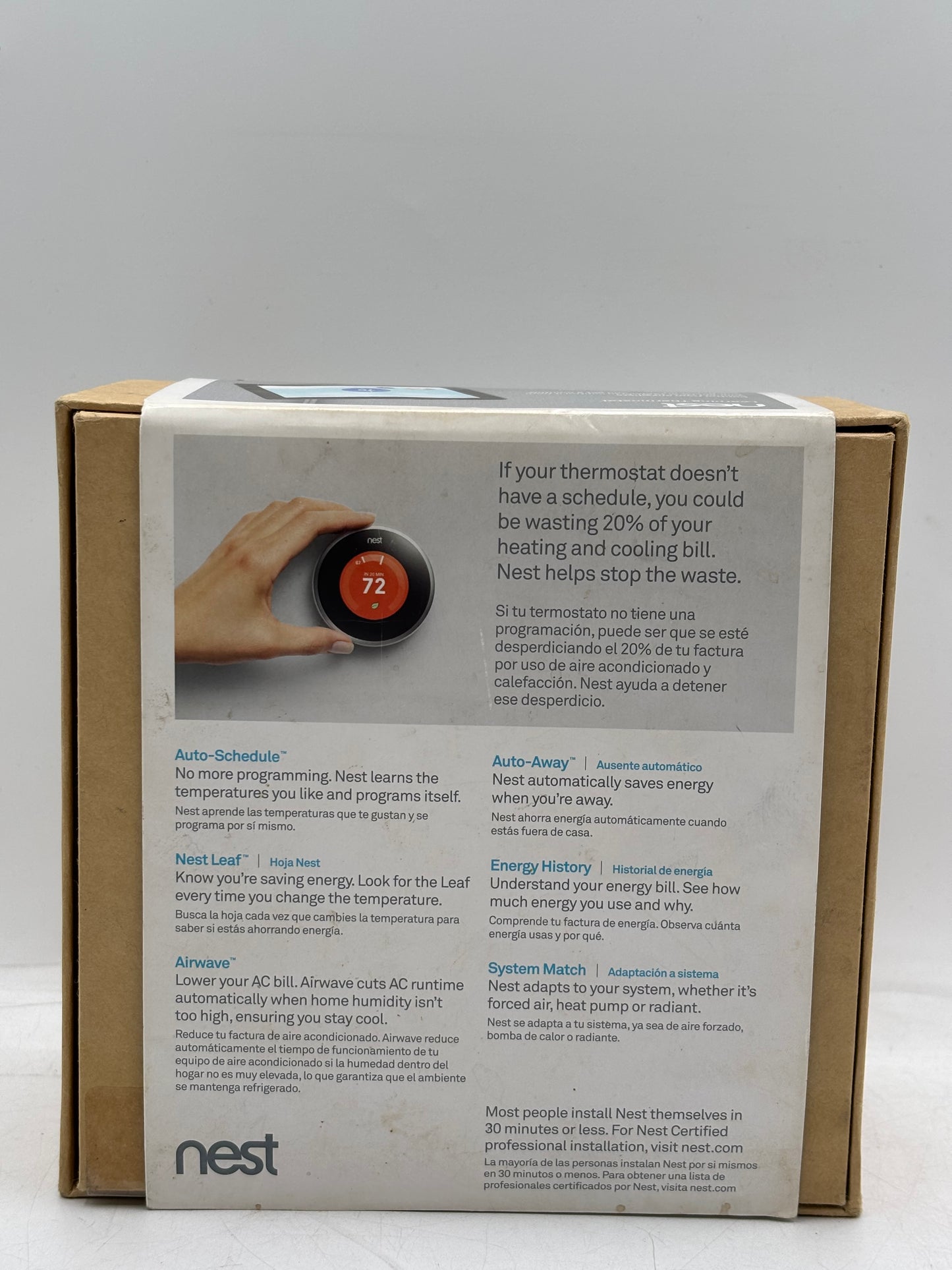 Google Nest T200577 Learning Thermostat, 2nd Generation (FREE SHIPPING)