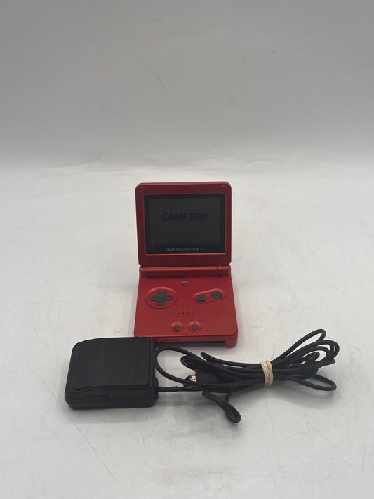 Nintendo Game Boy Advance SP AGS-101 2005 Handheld Game Console Red